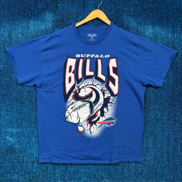 Buffalo Bills Smash Mouth Football Oversized NFL Team Tee L - Picture 1 of 4
